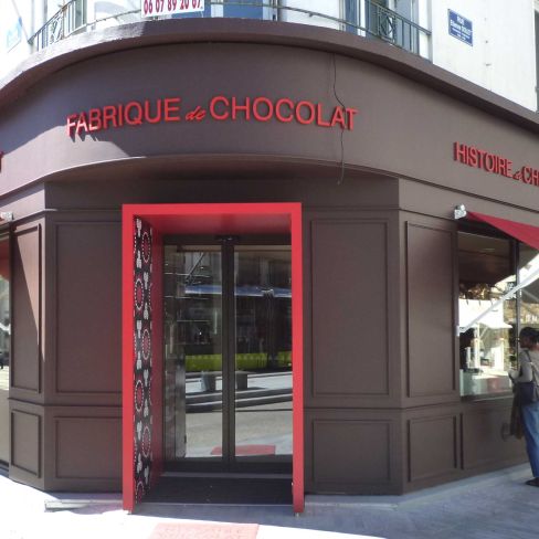 décoration intérieure d'une chocolaterie à brest